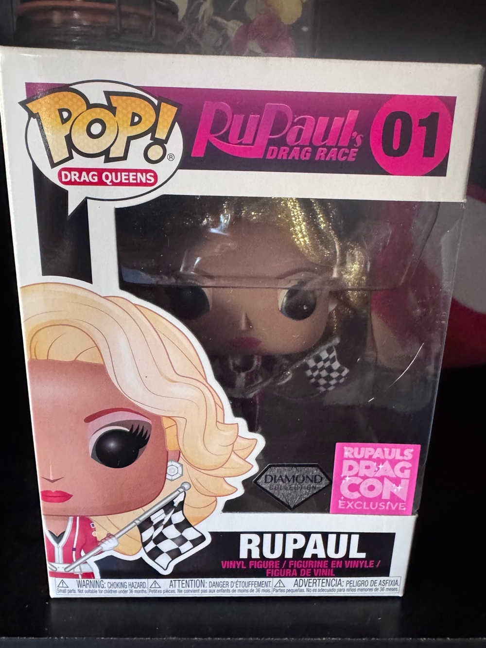 NIB RuPaul Funko Pop #1 Diamond Collection